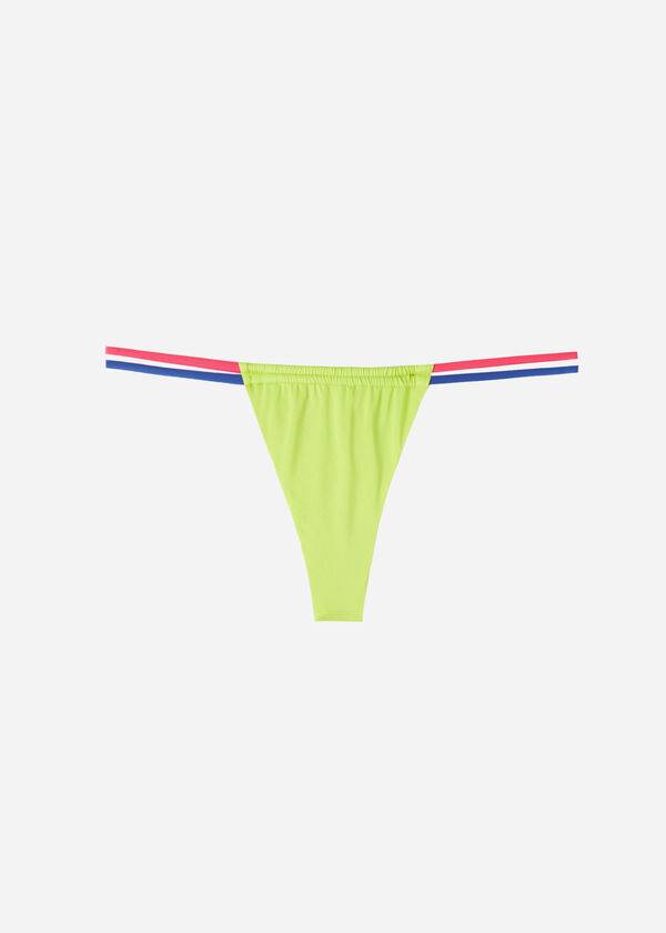 Calzedonia Brazilian String Tokyo Eco Bikinihosen Damen Grün | CH2845UT