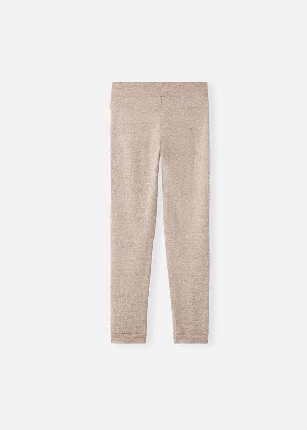 Calzedonia Cashmere Blend Stretch Sport Leggings Kinder Beige | CH1069YU