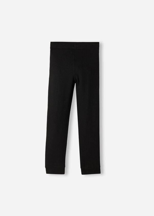 Calzedonia Cashmere Blend Stretch Sport Leggings Kinder Schwarz | CH1071IS