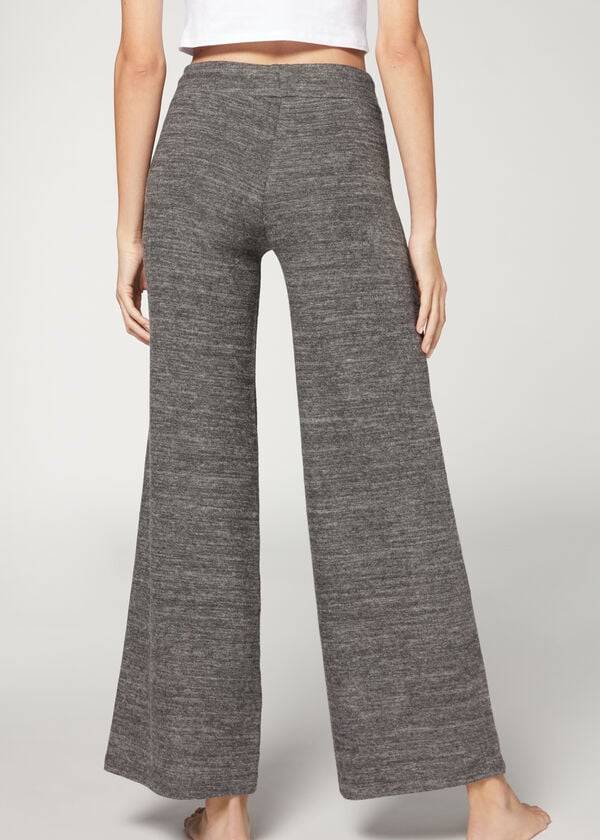 Calzedonia Cashmere Palazzo Leggings Damen Grau | CH1567PQ