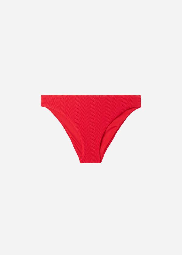 Calzedonia Chevron Casablanca Bikinihosen Damen Rot | CH2842PQ