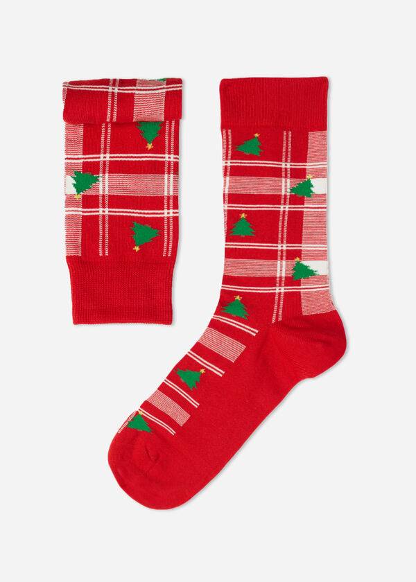 Calzedonia Christmas Kurzes Crew Socken Herren Rot | CH1391HK