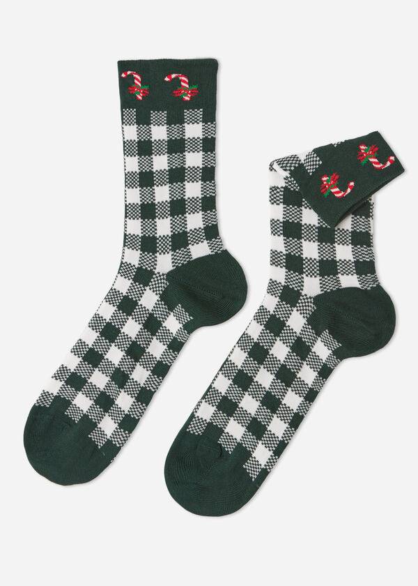 Calzedonia Christmas Series Kurzes Crew Socken Herren Grün | CH1398VD