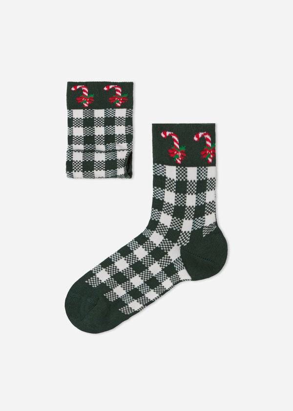 Calzedonia Christmas Series Kurzes Socken Kinder Grün | CH1094TV