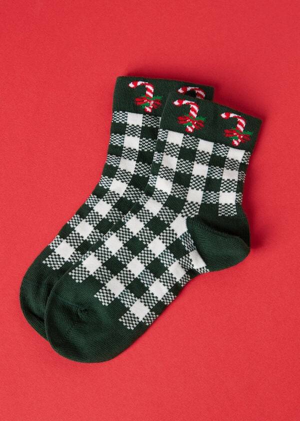 Calzedonia Christmas Series Kurzes Socken Kinder Grün | CH1094TV