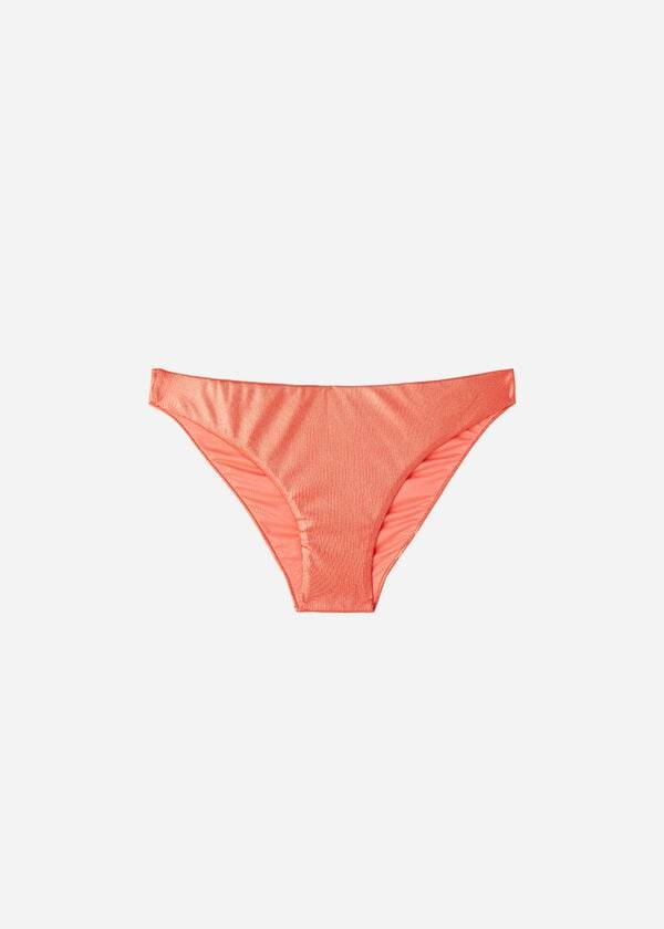 Calzedonia Coated-Effect Antigua Bikinihosen Damen Koralle Orange | CH2829CE