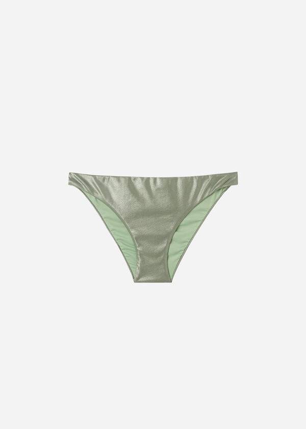 Calzedonia Coated-Effect Antigua Bikinihosen Damen Grün | CH2830XF