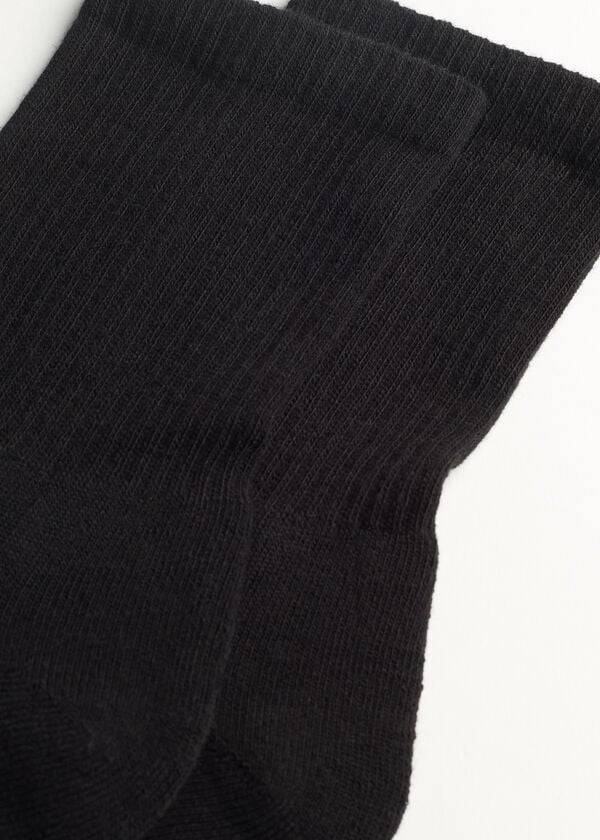 Calzedonia Crew Sport Socken Herren Schwarz | CH1379RW