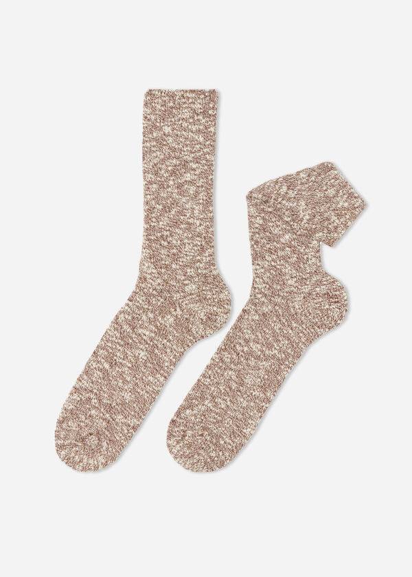 Calzedonia Crew in Warm Baumwoll Socken Herren Braun | CH1395ZG