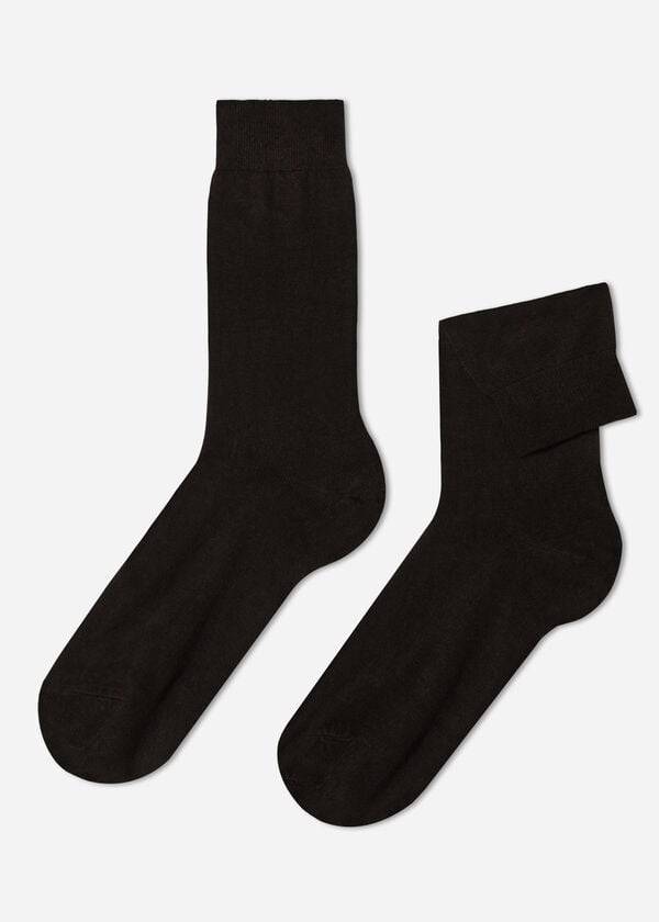 Calzedonia Crew with Cashmere Socken Herren Braun | CH1364GL