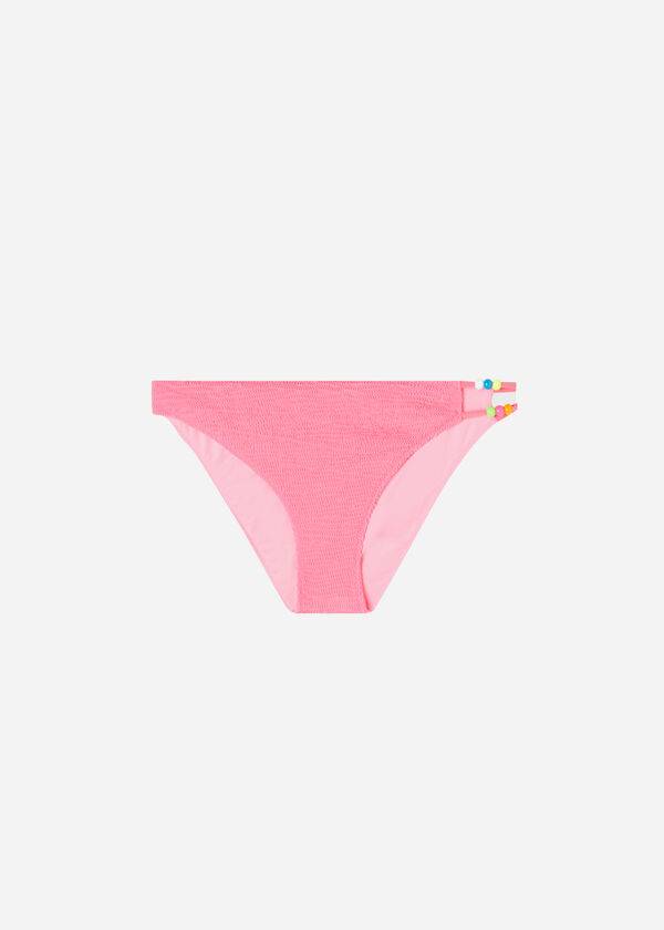 Calzedonia Crinkled San Diego Bikinihosen Damen Rosa | CH2817IS