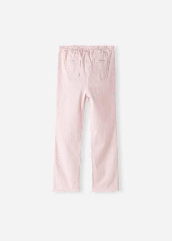 Calzedonia Cropped Flared Denim Leggings Kinder Rosa | CH1066EX