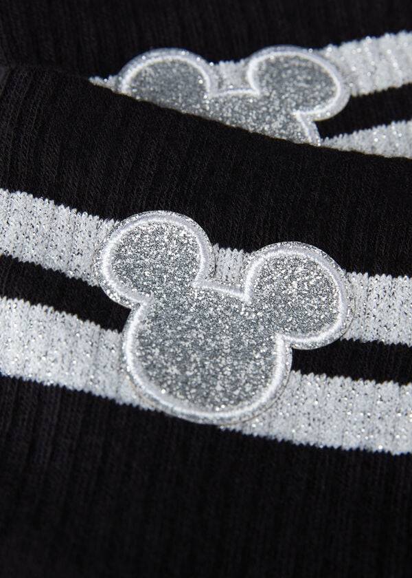 Calzedonia Disney Mickey Mouse Kurzes Sport Socken Damen Schwarz | CH1772UT