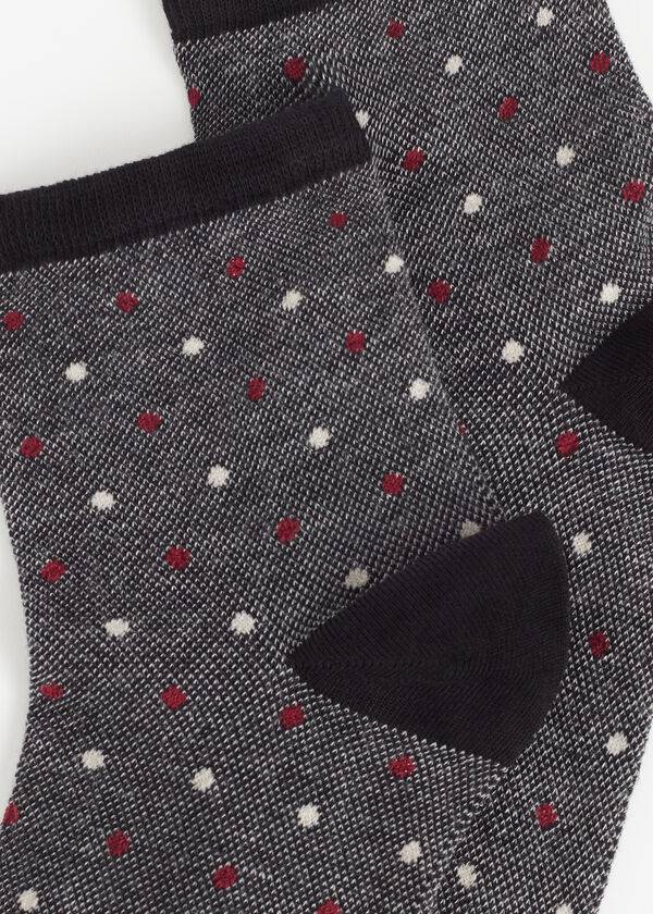 Calzedonia Dot-Pattern Kurzes Socken Damen Schwarz | CH1762VD