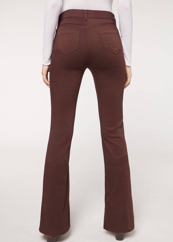 Calzedonia Flared Jeans Damen Braun | CH1595SO