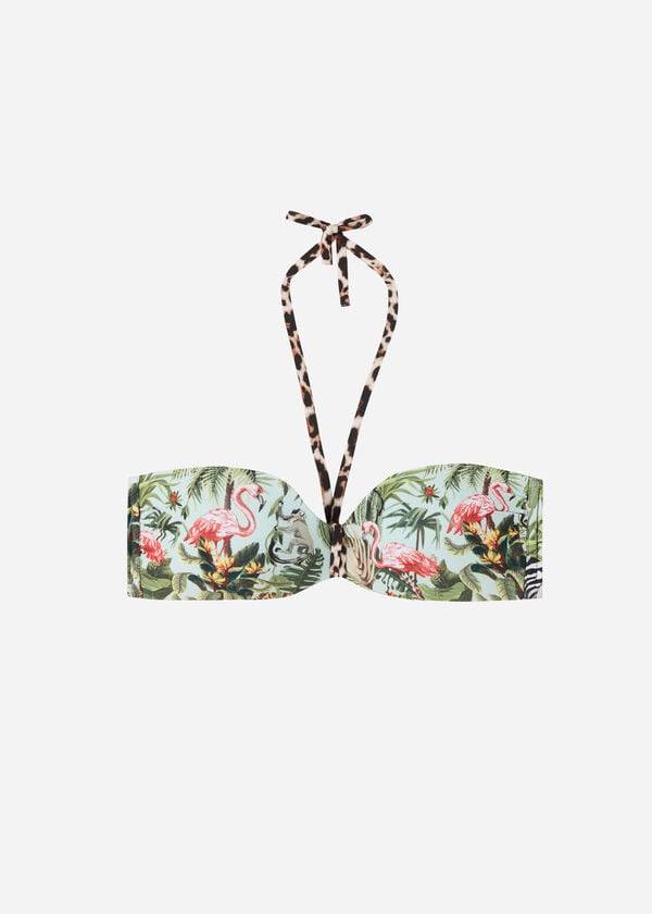 Calzedonia Gepolstert Bandeau Nairobi Eco Bikinioberteile Damen Grün | CH2376WY