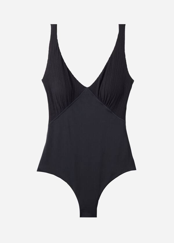 Calzedonia Gepolstert One-Piece Shaping-Effect Pesaro Badeanzüge Damen Schwarz | CH1995CE