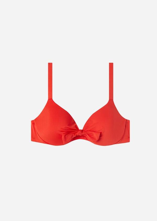 Calzedonia Gepolstert Push Up Indonesia Eco Sexy Bikinioberteile Damen Rot | CH2360KI