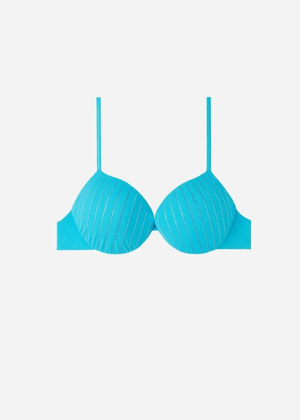 Calzedonia Gepolstert Push Up Shanghai Bikinioberteile Damen Türkis | CH2357XF