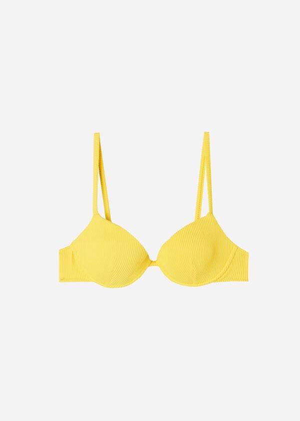 Calzedonia Gepolstert Push-up New York Bikinioberteile Damen Gelb | CH2318IS