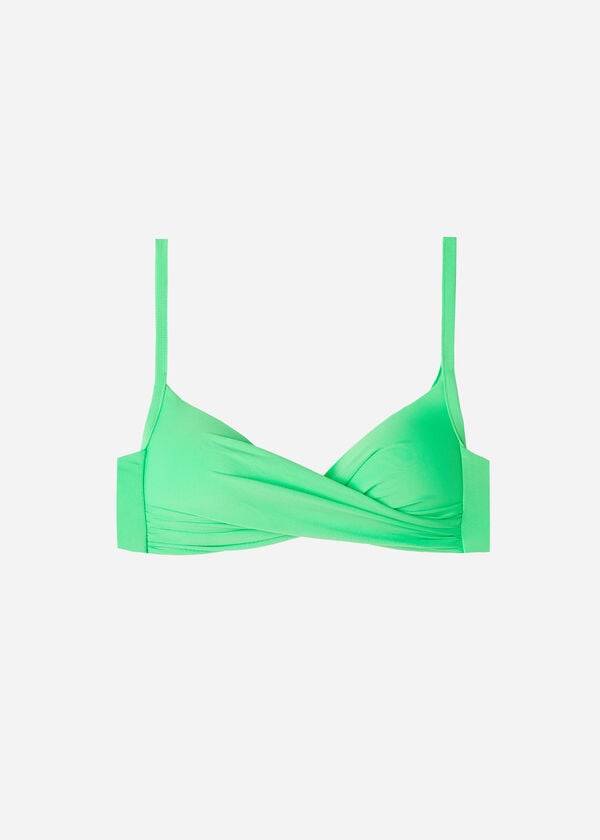 Calzedonia Gepolstert Triangle Indonesia Eco cobey Bikinioberteile Damen Mintfarben | CH2279ZG