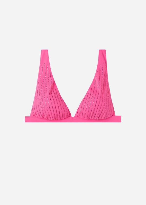 Calzedonia Gepolstert Triangle Shanghai Bikinioberteile Damen Rosa | CH2256VD