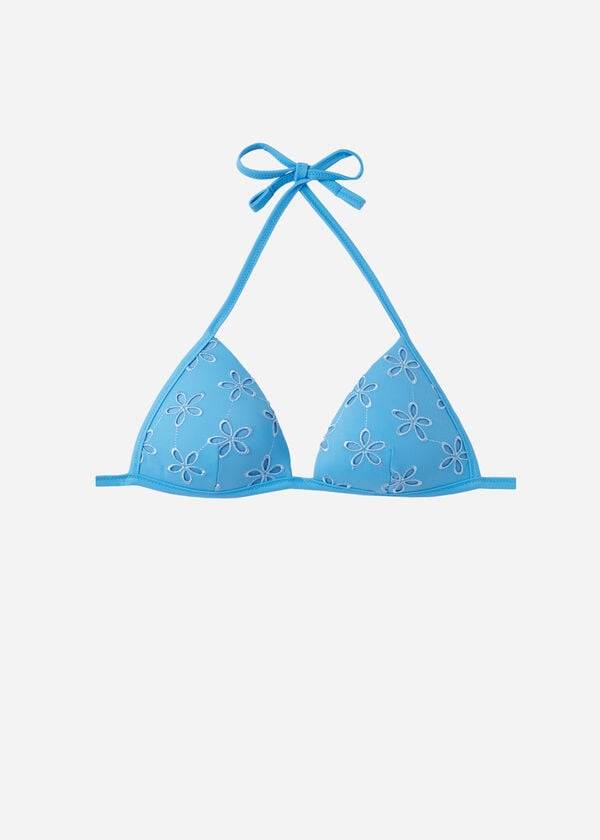 Calzedonia Graduated Gepolstert Triangle Corfù Bikinioberteile Damen Blau | CH2450YU