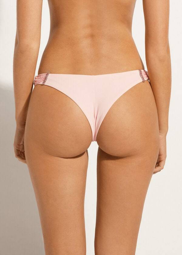 Calzedonia High-Cut Brazilian Manila Bikinihosen Damen Rosa | CH2748YU