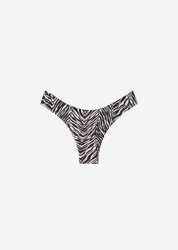 Calzedonia High-Cut Brazilian Nairobi Bikinihosen Damen Schwarz | CH2742SO