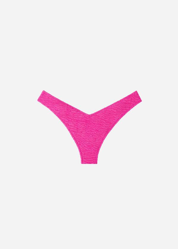 Calzedonia High Cut V-shaped Brazilian Miami Bikinihosen Damen Rosa | CH2792UT