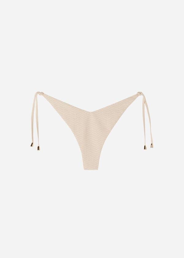 Calzedonia High Cut V-shaped Brazilian The Hamptons Bikinihosen Damen Beige | CH2790OR