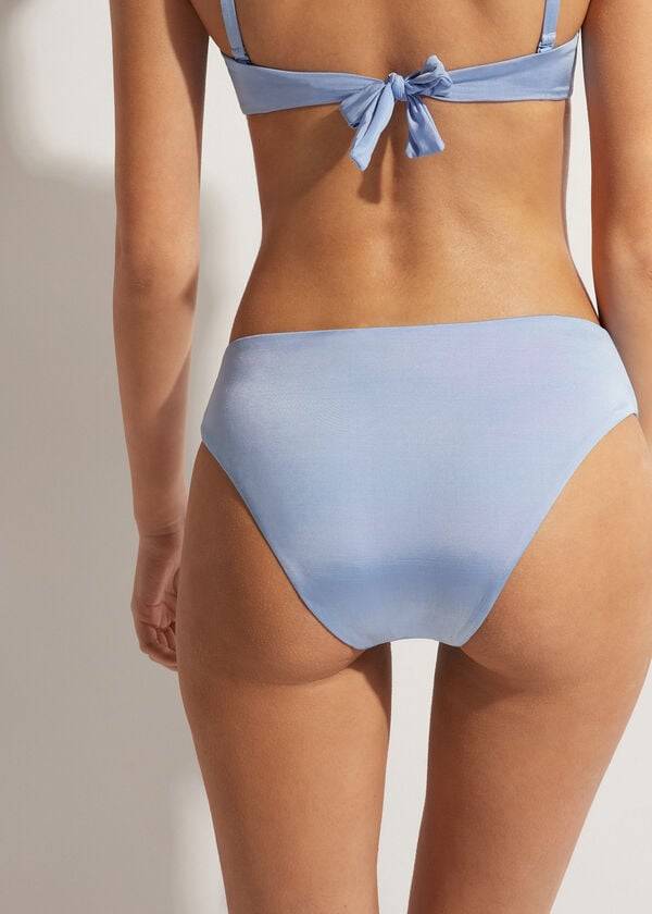 Calzedonia High Taille Abu Dhabi Bikinihosen Damen Blau | CH2775YU