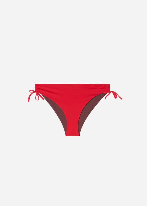 Calzedonia High-Taille Drawstring Indonesia Bikinihosen Damen Rot | CH2732CE