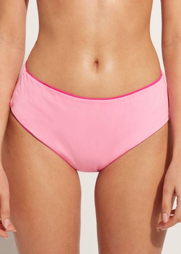 Calzedonia High Taille Indonesia Eco Bikinihosen Damen Rosa | CH2760ZG