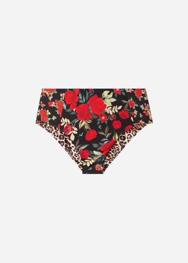 Calzedonia High Taille Reversible Nizza Bikinihosen Damen Rosa | CH2754MA