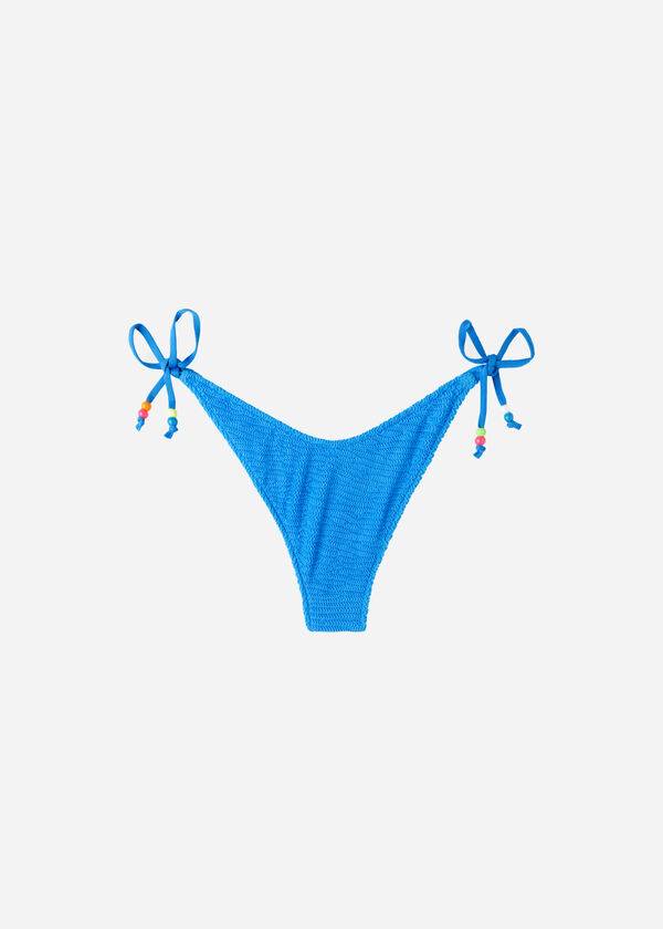 Calzedonia High V-Cut Brazilian San Diego Bikinihosen Damen Blau | CH2776TV