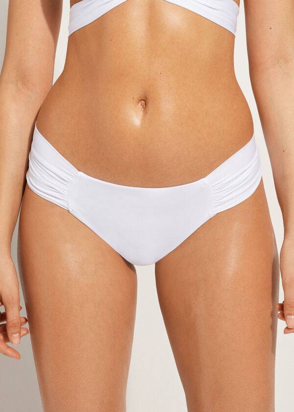 Calzedonia Indonesia Eco rosa Bikinihosen Damen Weiß | CH2708WY