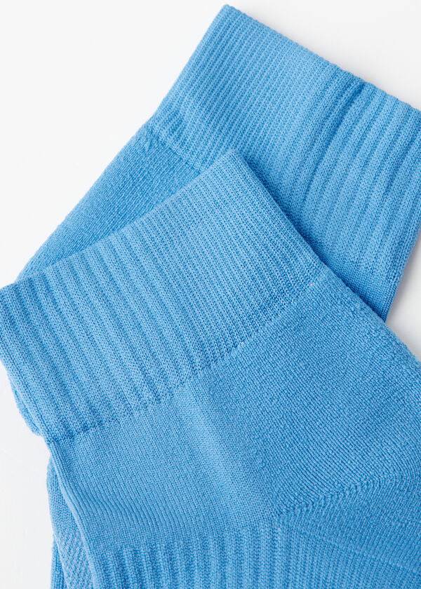 Calzedonia Kurzes Sport Socken Damen Blau | CH1671PQ