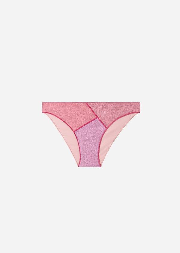 Calzedonia Lamé Lisbona Bikinihosen Damen Rosa | CH2702IS