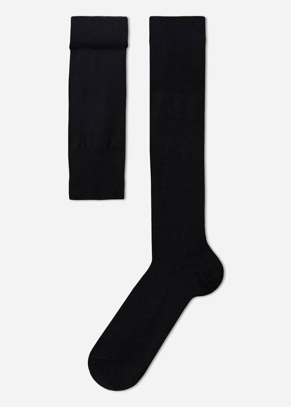 Calzedonia Lisle Thread Long Socken Herren Schwarz | CH1423CE