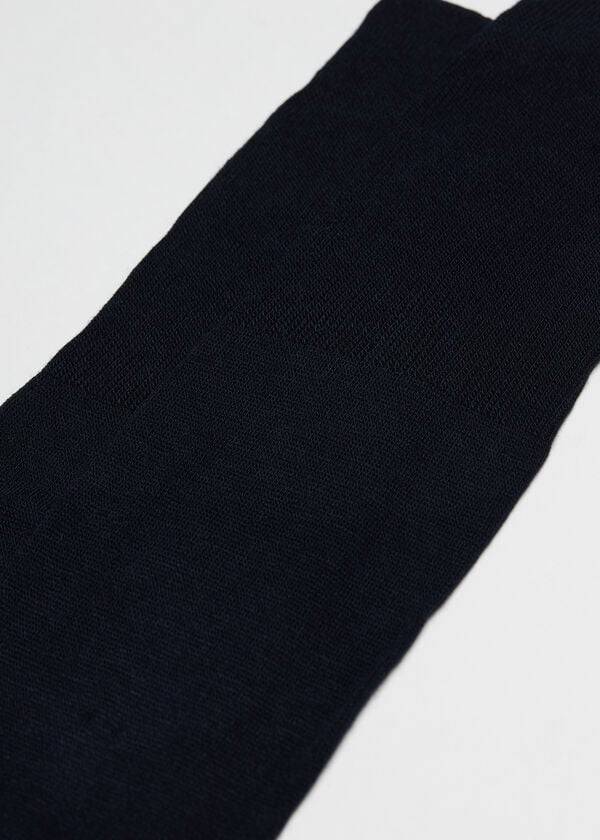 Calzedonia Long with Cashmere Socken Herren Blau | CH1403WY