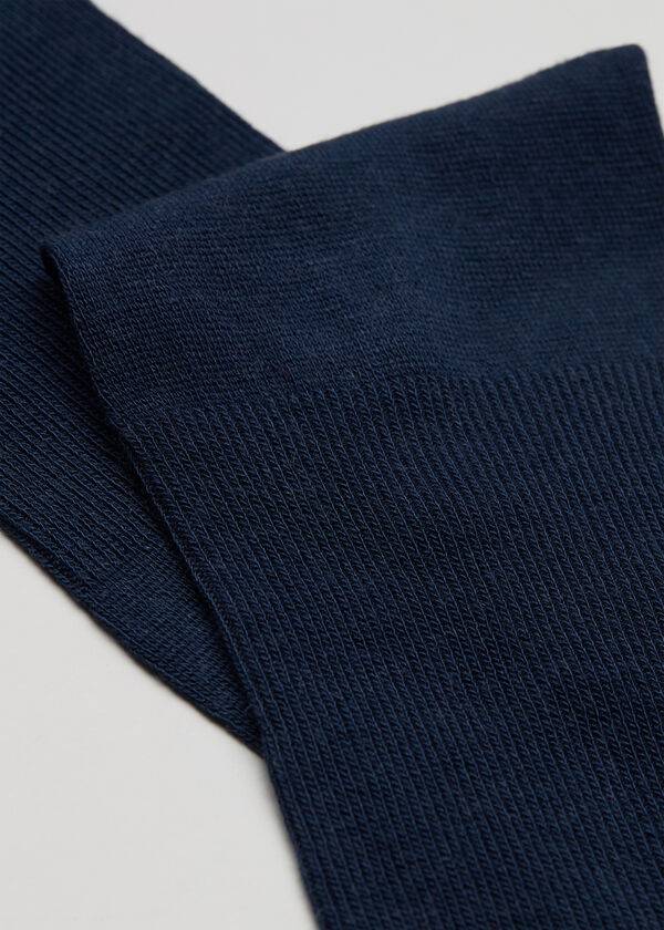 Calzedonia Long with Cashmere Socken Herren Navy | CH1405RW