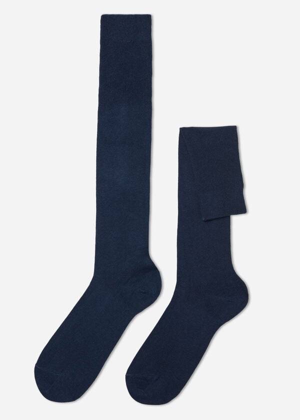 Calzedonia Long with Cashmere Socken Herren Navy | CH1405RW