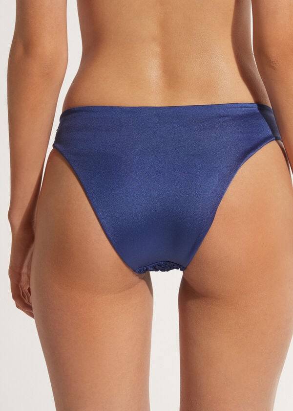 Calzedonia Marrakech Bikinihosen Damen Blau | CH2691KI