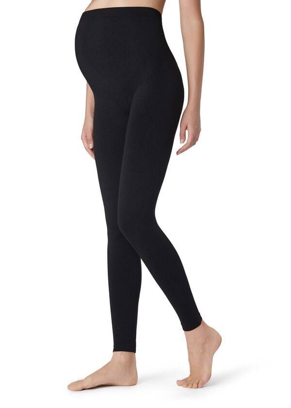 Calzedonia Opaque Maternity Footless Tights Leggings Damen Schwarz | CH1523KI