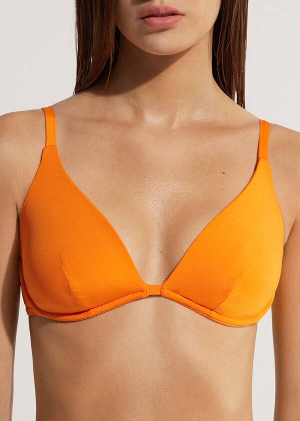 Calzedonia Push Up Indonesia Eco Bikinioberteile Damen Orange | CH2242OR