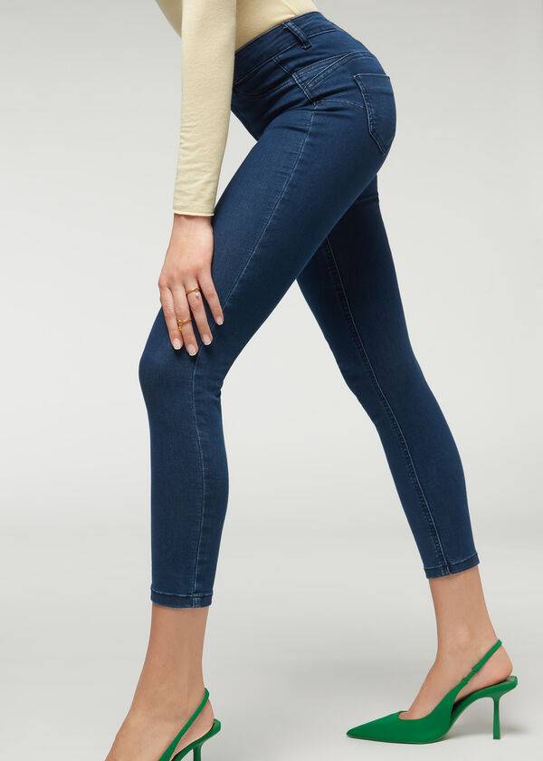 Calzedonia Push-up and soft touch Jeans Damen Navy | CH1582NB