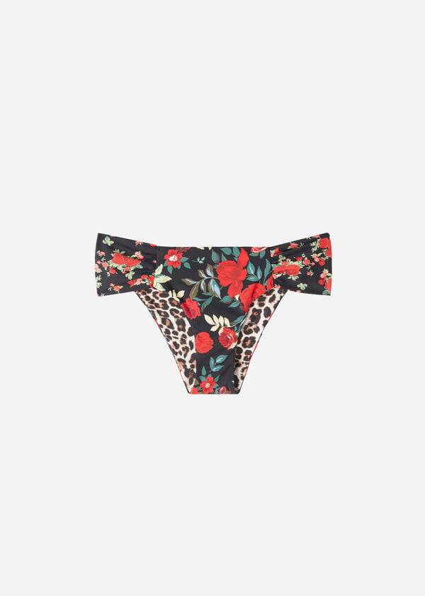 Calzedonia Reversible Ruched Nizza Bikinihosen Damen Rosa | CH2678TV