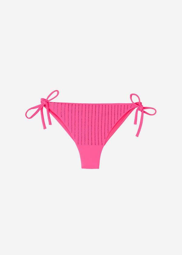 Calzedonia Rhinestone Brazilian String Shanghai Bikinihosen Damen Rosa | CH2674OR