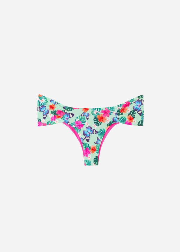 Calzedonia Ruffled Brazilian Malibu Bikinihosen Damen Mehrfarbig | CH2662XF